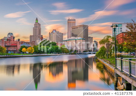 Providence, Rhode Island, USA River Skyline 41187376