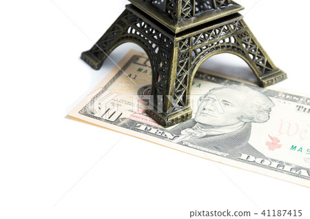 Eiffel Tower models and dollars Eiffel Tower models and dollars 41187415