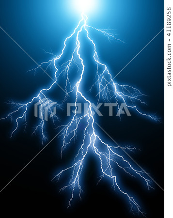 Blue lightning arc electric discharge 41189258