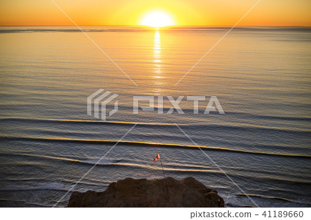 Sunset off the coast of San Diego 41189660