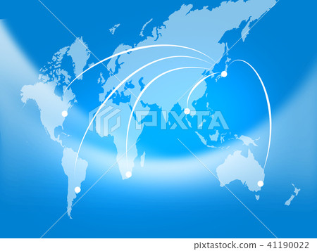 Business Business Background Global Economic World Map Japan Map World Sales 41190022