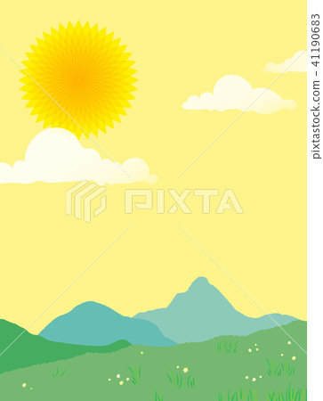 Mountain ranges and sky Mountain ranges and sky 41190683