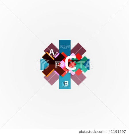 Abstract geometric option infographic banners, a b c steps process Abstract geometric option infographic banners, a b c steps process 41191297