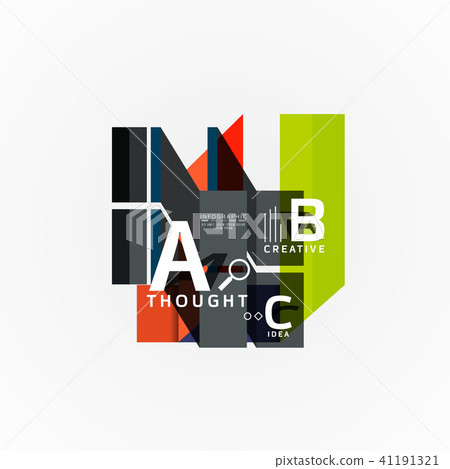 Abstract geometric option infographic banners, a b c steps process Abstract geometric option infographic banners, a b c steps process 41191321