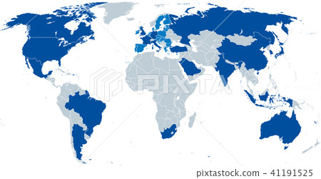 G20, Group of Twenty, political map 41191525