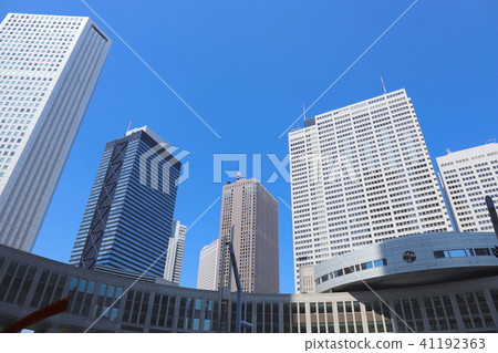 [東京]東京都政府辦公室和西新宿·城市景觀 41192363