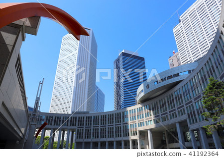 [東京]東京都政府辦公室和西新宿·城市景觀 41192364