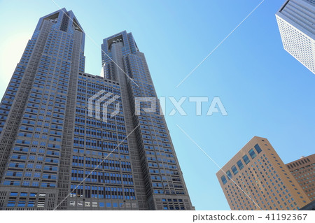 [東京]東京都政府辦公室和西新宿·城市景觀 41192367