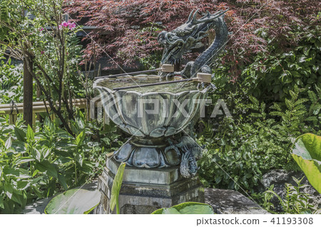 Dragon's handwater of the festival hall (Kamakura City Gokurakuji) 41193308