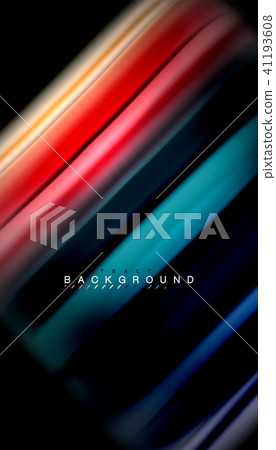Fluid mixing colors, vector wave abstract background 41193608