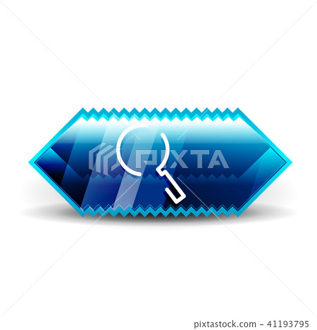 Search magnifyier web button, magnify icon. Modern magnifying glass sign, web site design or mobile 41193795