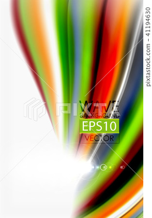 Rainbow color waves, vector blurred abstract background Rainbow color waves, vector blurred abstract background 41194630