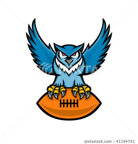 Great Horned Owl American Football Mascot 41194781