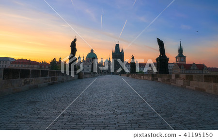 Charles' bridge and beautiful morning light,Prague Charles' bridge and beautiful morning light,Prague 41195150