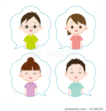 Men and women in cloud-shaped blowing out · Message 41196161