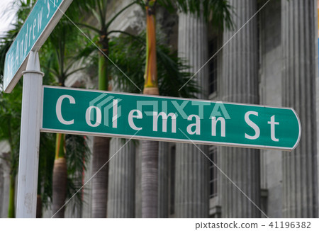 Name board of street in Singapore Name board of street in Singapore 41196382