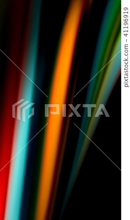 Fluid rainbow colors on black background, vector wave lines and swirls Fluid rainbow colors on black background, vector wave lines and swirls 41196919