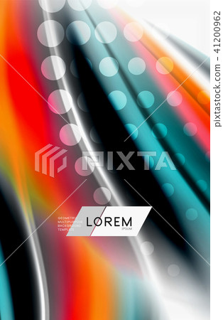 Rainbow color waves, vector blurred abstract background Rainbow color waves, vector blurred abstract background 41200962