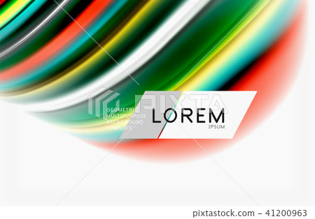 Rainbow color waves, vector blurred abstract background Rainbow color waves, vector blurred abstract background 41200963