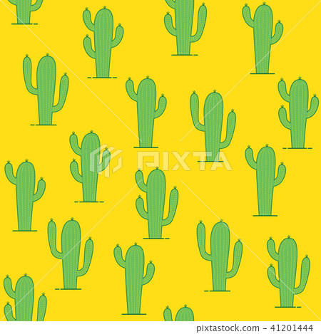 Seamless pattern with tropical cactus Seamless pattern with tropical cactus 41201444