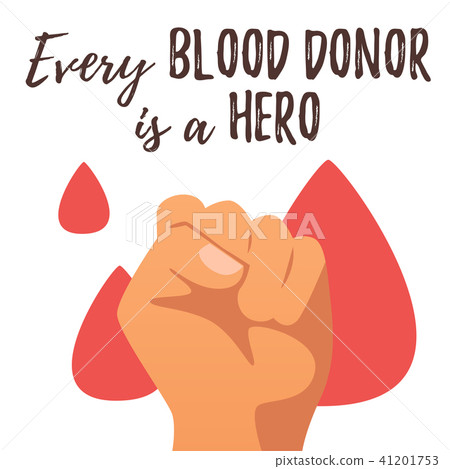 Donor day. Motivational poster. Donor day. Motivational poster. 41201753