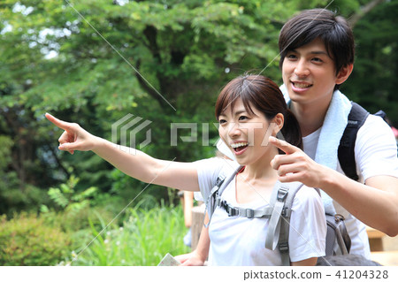 Hiking couple Hiking couple 41204328