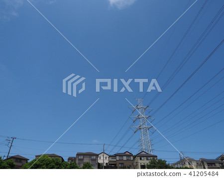 Scenery with electric wire 41205484