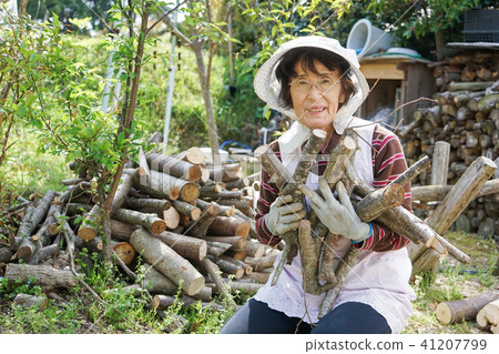 木材燃燒的高級 41207799