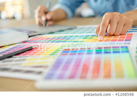 Architectural drawing with work tools  41208598