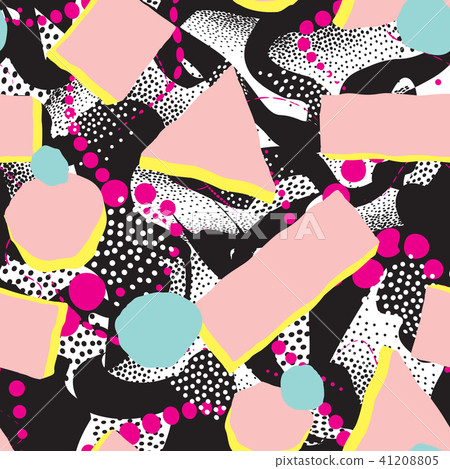Abstract blot tile pattern Geometric background 41208805