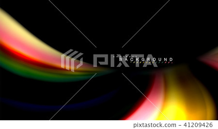 Blur color wave lines abstract background Blur color wave lines abstract background 41209426