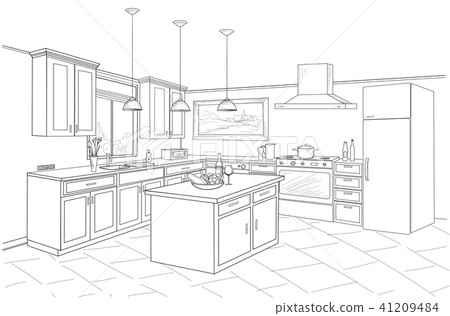 Kitchen decor, interior design and house - Stock Illustration  [106212885] - PIXTA