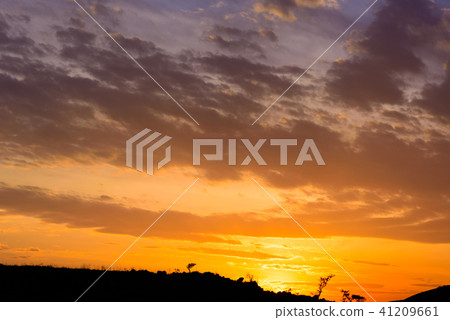 Evening of Hiraodai [Kitakyushu City, Fukuoka Prefecture] 41209661