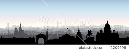 St. Petersburg city skyline, Russia. Tourist view 41209696
