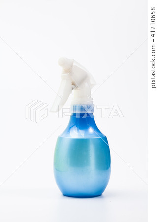 Blue plastic sprayer isolated on white background  41210658