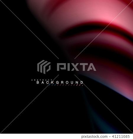 Fluid mixing colors vector wave abstract background design. Colorful mesh waves 41211085