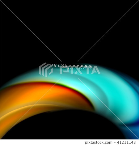 Fluid mixing colors vector wave abstract background design. Colorful mesh waves Fluid mixing colors vector wave abstract background design. Colorful mesh waves 41211148