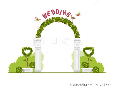 wedding arch vector - Stock Illustration [41211358] - PIXTA