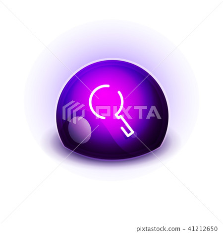 Search magnifyier web button, magnify icon. Modern magnifying glass sign, web site design or mobile 41212650