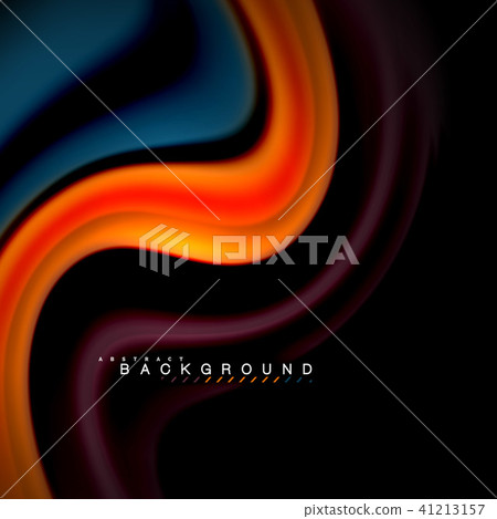 Fluid mixing colors vector wave abstract background design. Colorful mesh waves Fluid mixing colors vector wave abstract background design. Colorful mesh waves 41213157