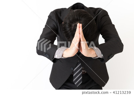 Businessman white back image 41213239
