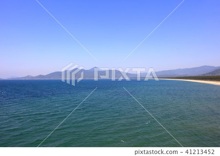 Fukuoka city Nishi-ku ~ Saga prefecture Karatsu coast aerial photograph Rainbow Matsubara _ Saga prefecture Karatsu city Hamadamachi 41213452