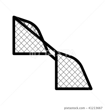 Isolated soccer net icon 41213667