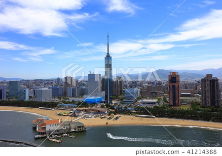 Fukuoka City Sayara District, Chuo Ward aerial photograph Fukuoka sightseeing spot _ Fukuoka Tower · Dome · Seaside also rich 41214388