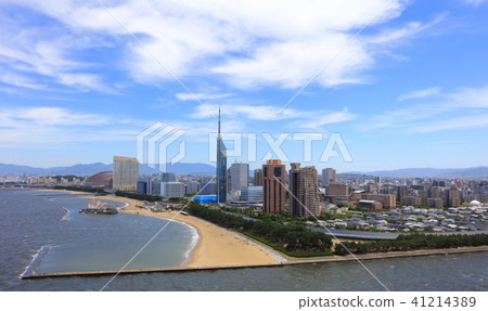 Fukuoka City Sayara District, Chuo Ward aerial photograph Fukuoka sightseeing spot _ Fukuoka Tower · Dome · Seaside also rich 41214389