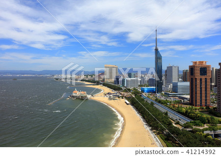 Fukuoka City Sayara District, Chuo Ward aerial photograph Fukuoka sightseeing spot _ Fukuoka Tower · Dome · Seaside also rich 41214392