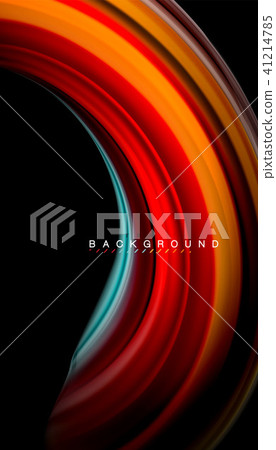 Fluid mixing colors, vector wave abstract background Fluid mixing colors, vector wave abstract background 41214785