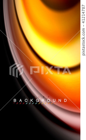 Fluid mixing colors, vector wave abstract background Fluid mixing colors, vector wave abstract background 41214787