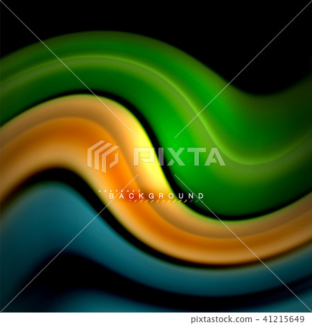 Fluid mixing colors vector wave abstract background design. Colorful mesh waves Fluid mixing colors vector wave abstract background design. Colorful mesh waves 41215649
