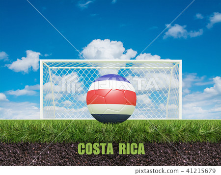Costa Rica football on football or soccer field Costa Rica football on football or soccer field 41215679
